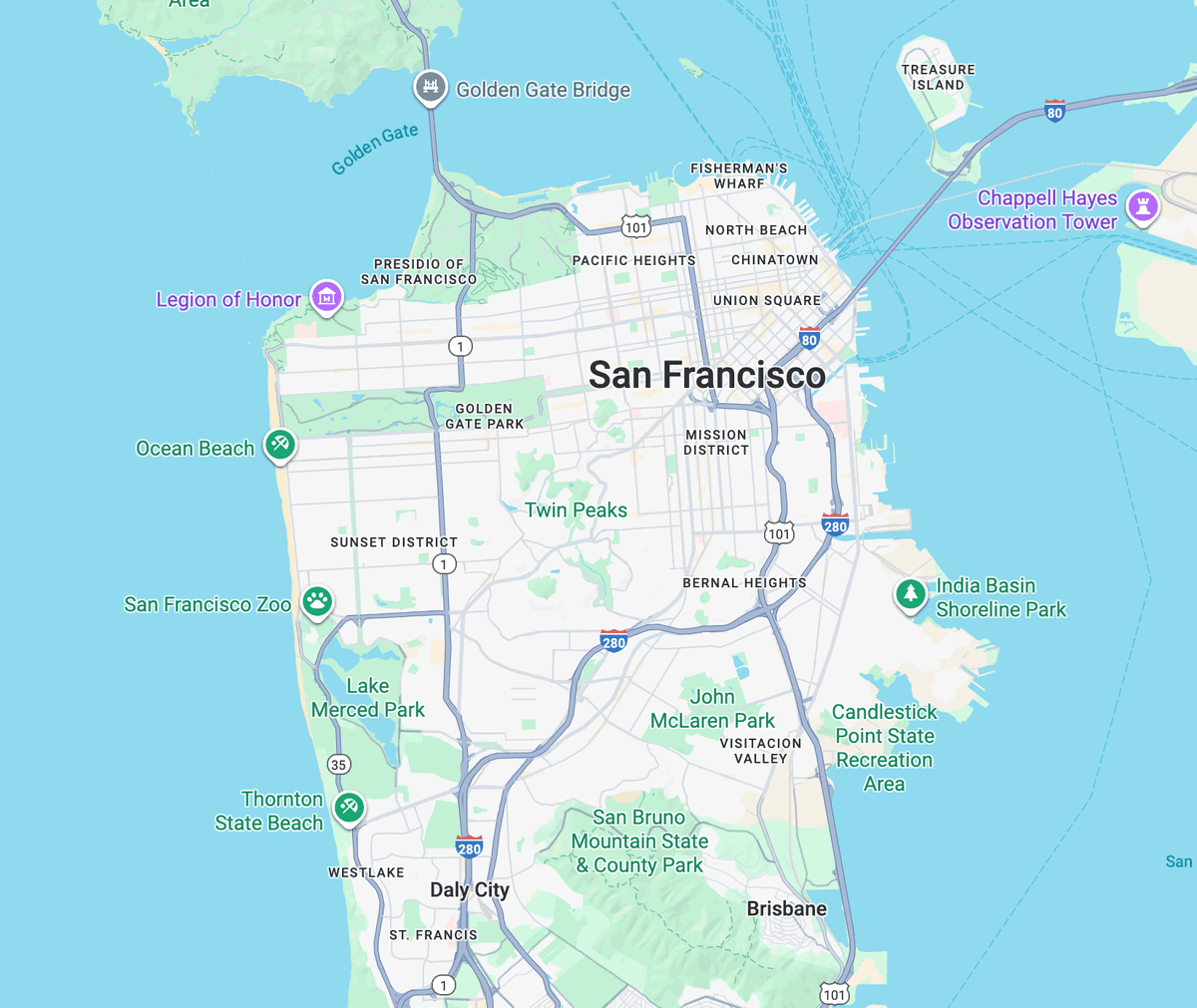 San Francisco Map Image